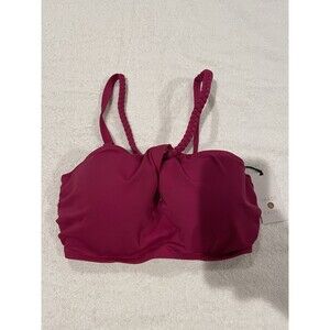 Shade & Shore Women's Size 34C Braided Strap Bikini Top Purple NEW  Top Only